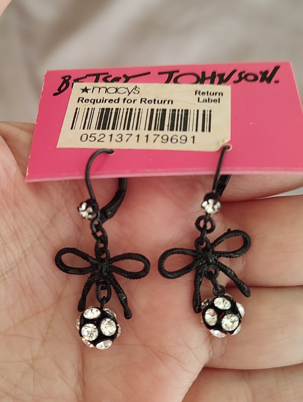 Betsey Johnson Bow Earrings